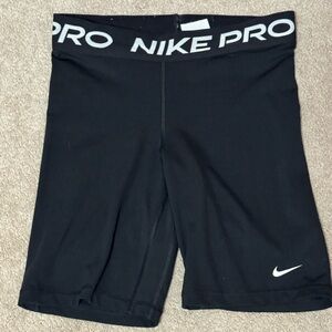 Nike Black Compression Training Shorts with White Swoosh NEW no tag size Medium